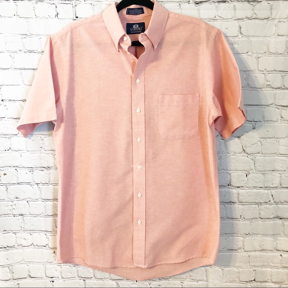 Stafford Wrinkle Free Oxford Shirt 15.5